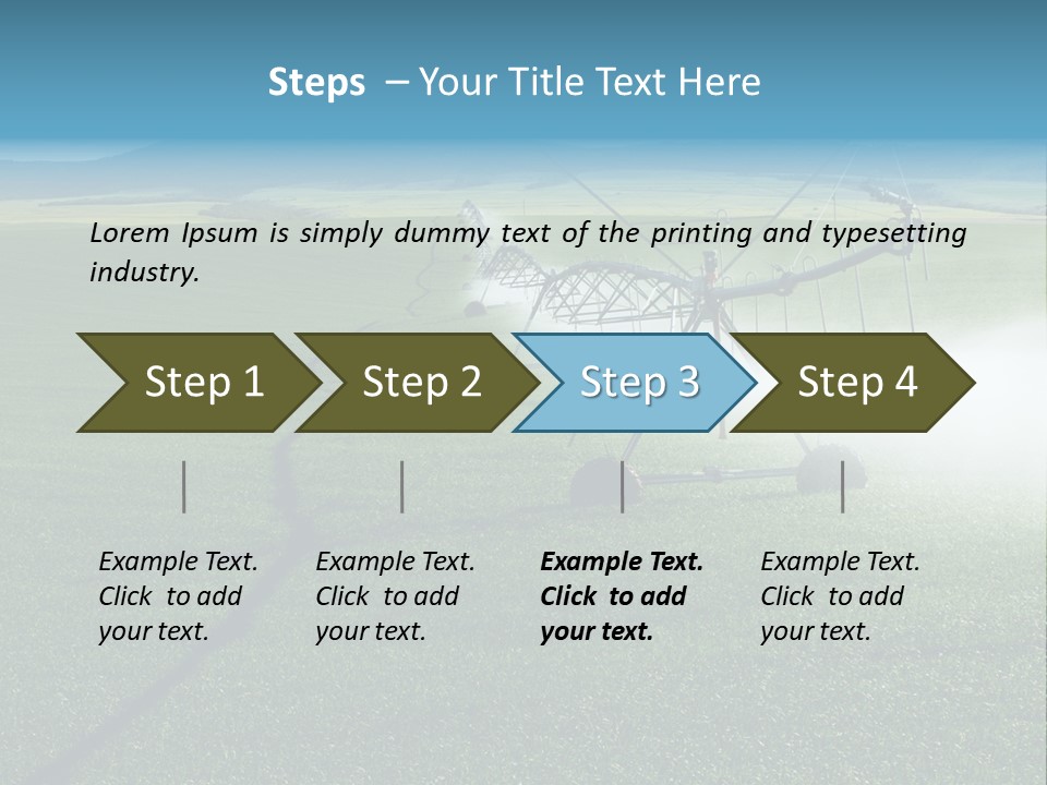 Center Pivot Grain Environment PowerPoint Template