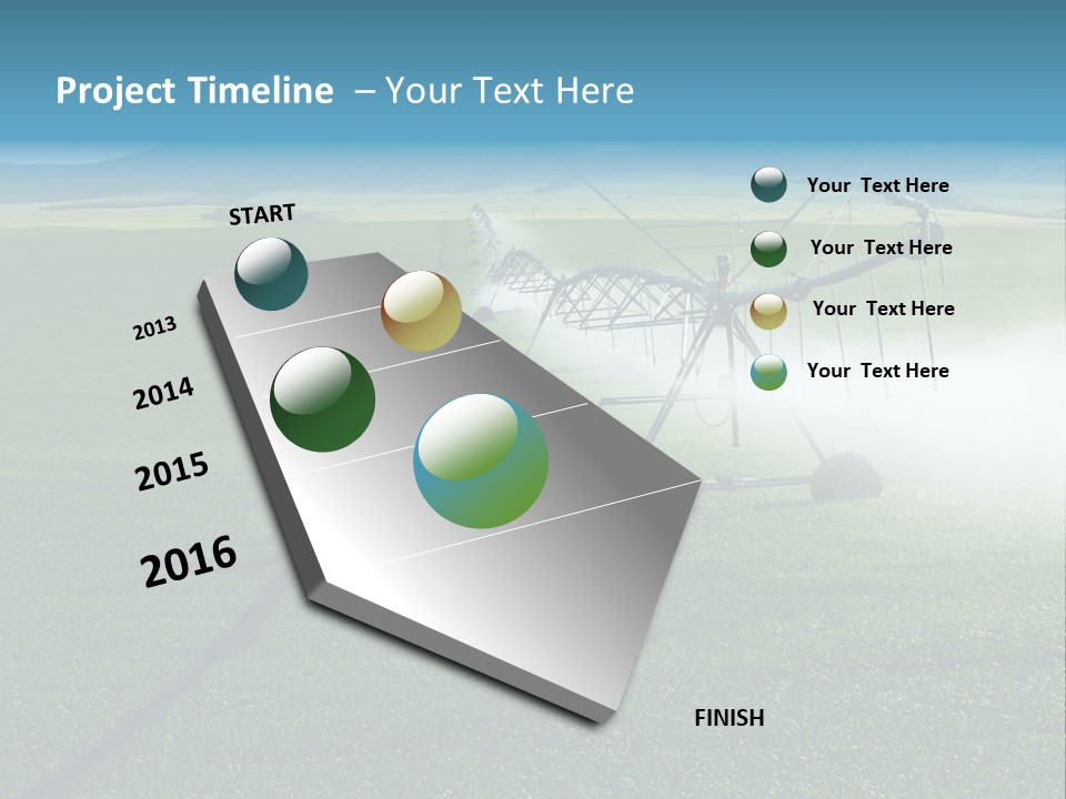 Center Pivot Grain Environment PowerPoint Template
