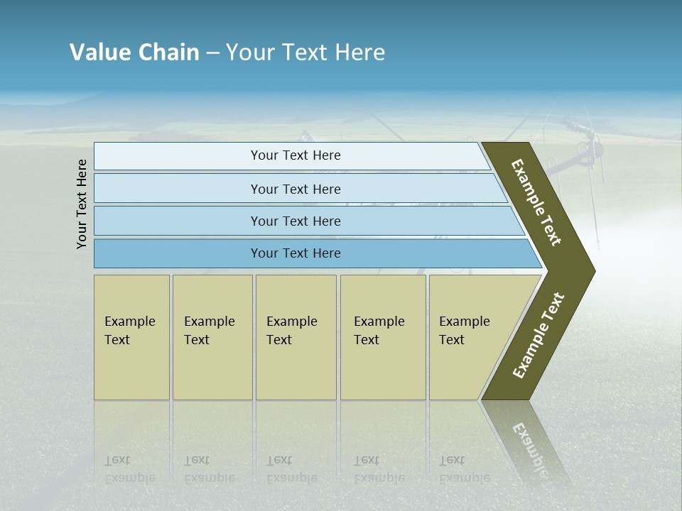 Center Pivot Grain Environment PowerPoint Template