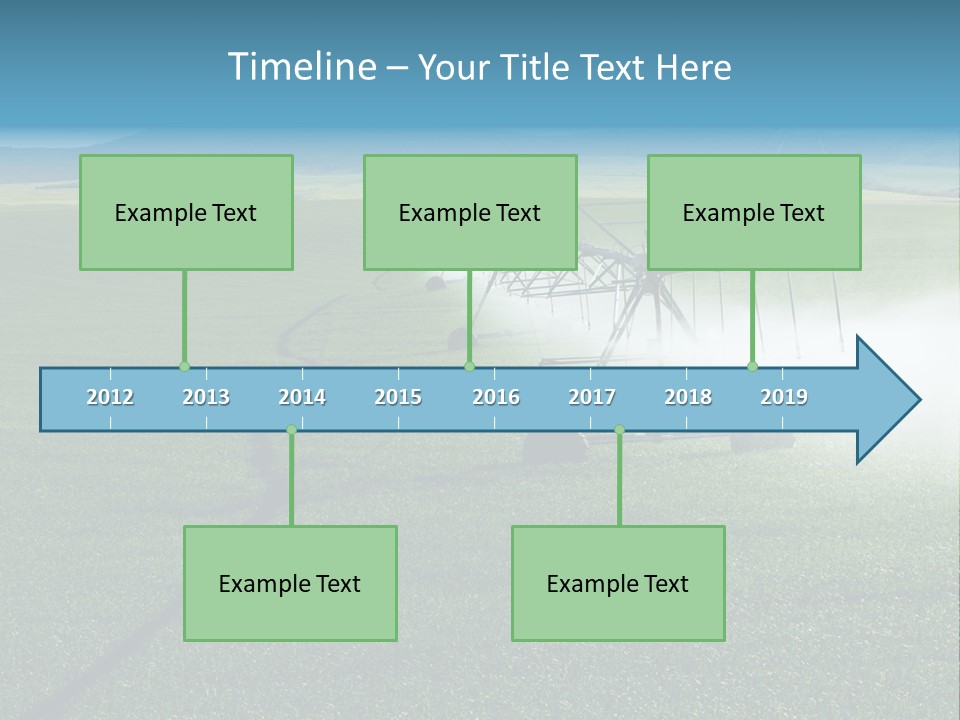 Center Pivot Grain Environment PowerPoint Template