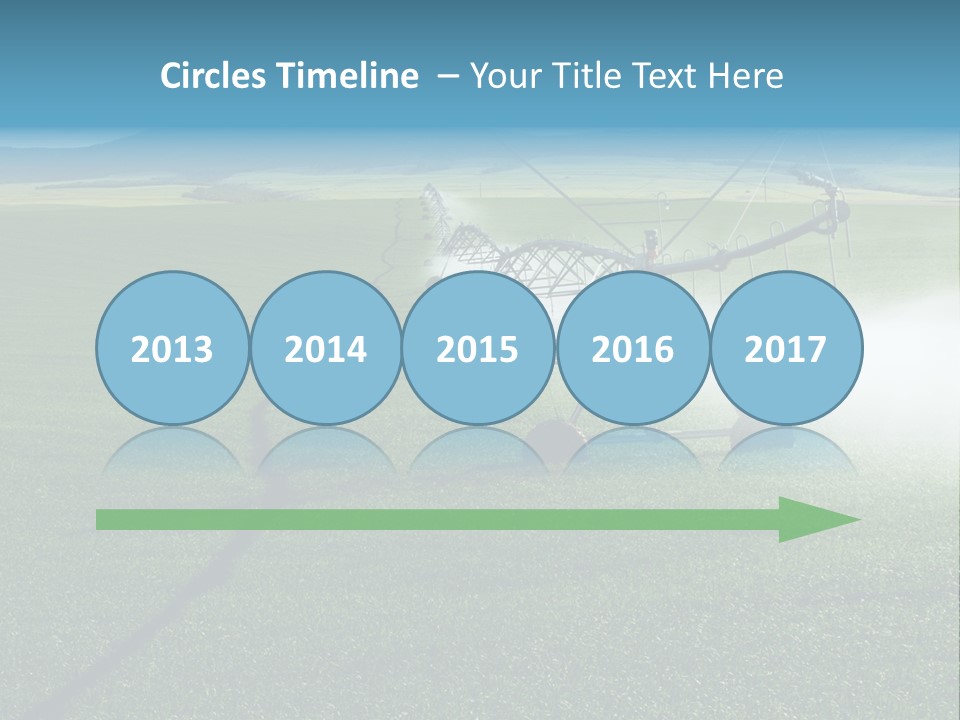 Center Pivot Grain Environment PowerPoint Template