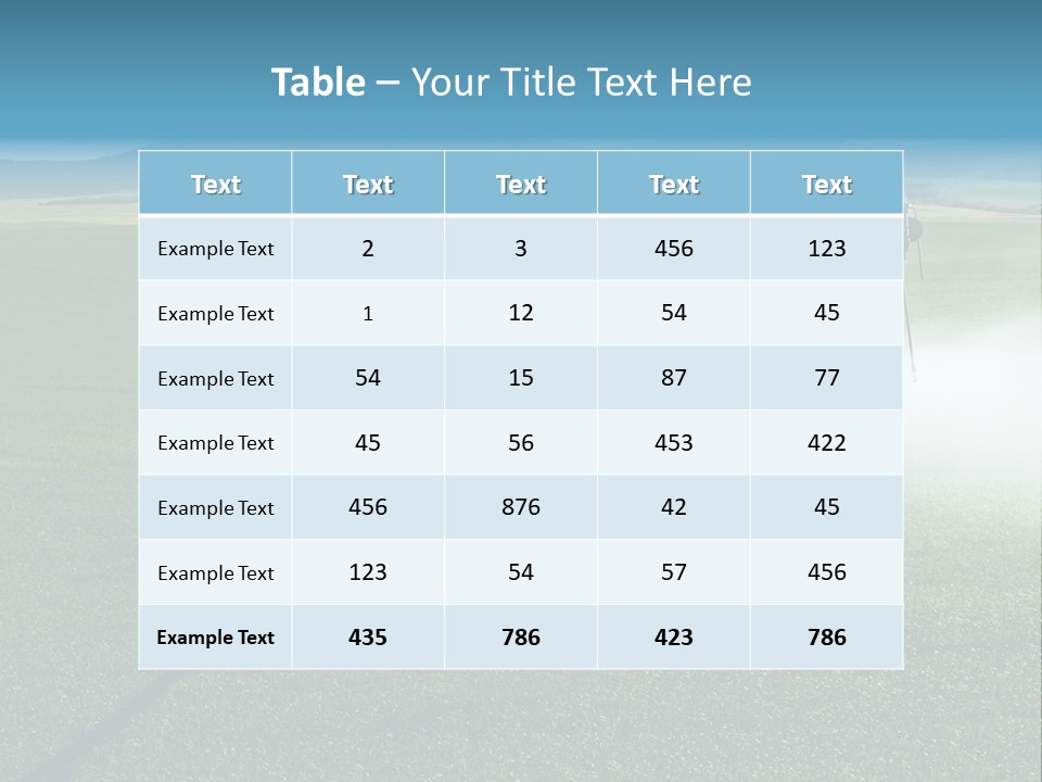 Center Pivot Grain Environment PowerPoint Template