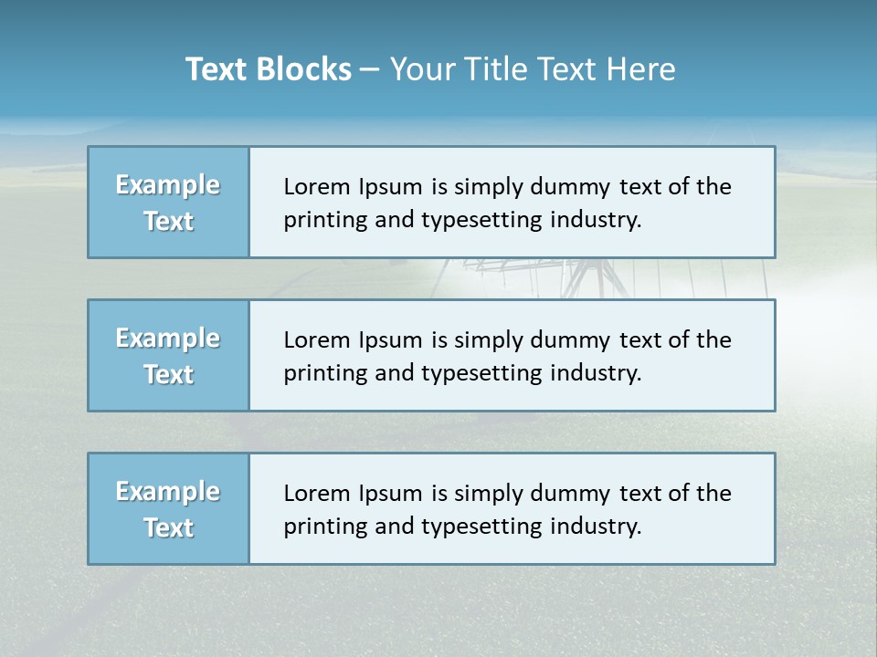 Center Pivot Grain Environment PowerPoint Template