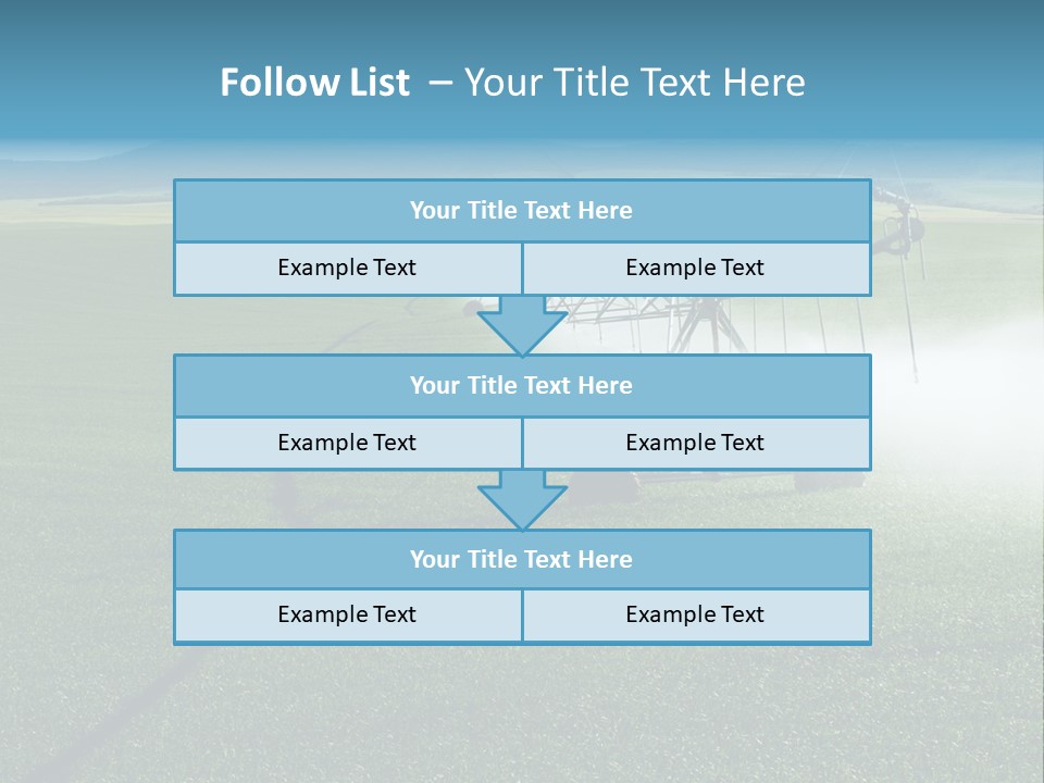 Center Pivot Grain Environment PowerPoint Template