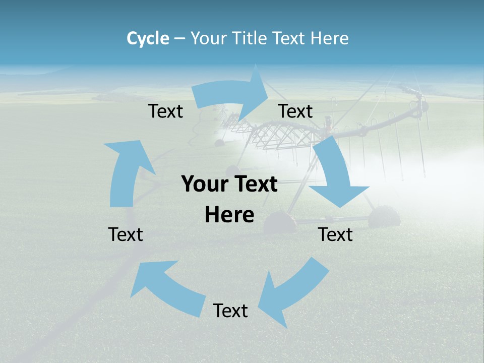Center Pivot Grain Environment PowerPoint Template