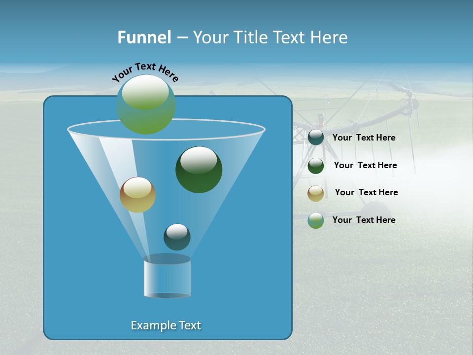 Center Pivot Grain Environment PowerPoint Template