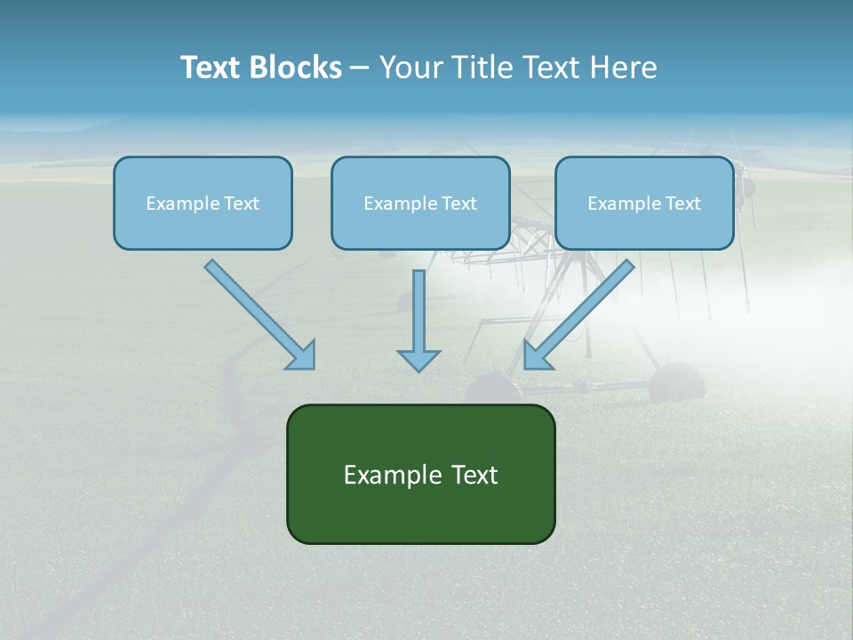 Center Pivot Grain Environment PowerPoint Template