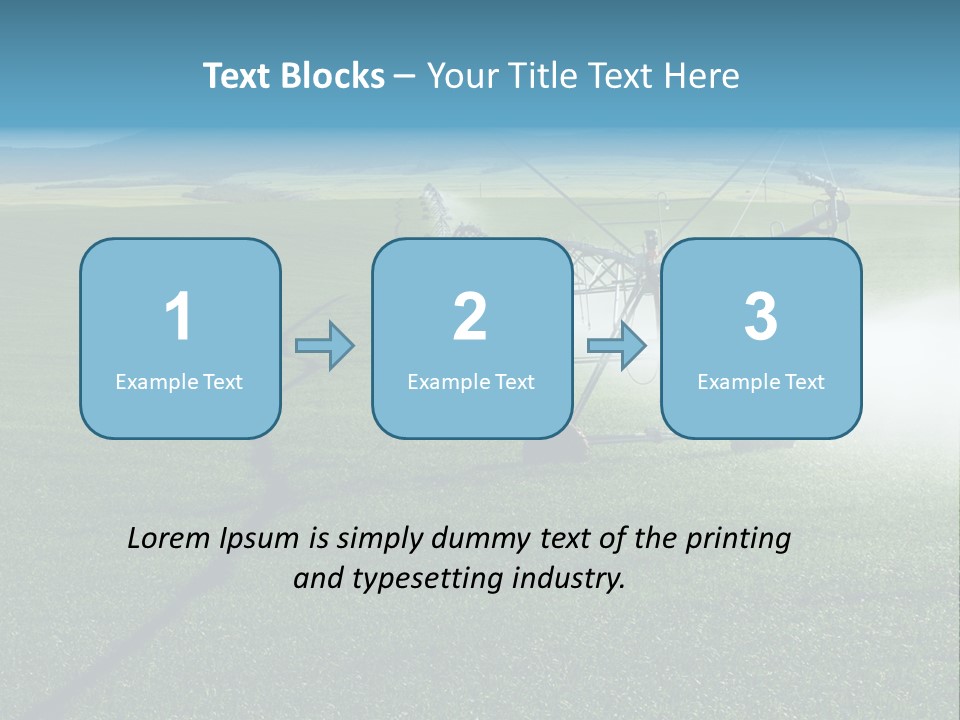 Center Pivot Grain Environment PowerPoint Template