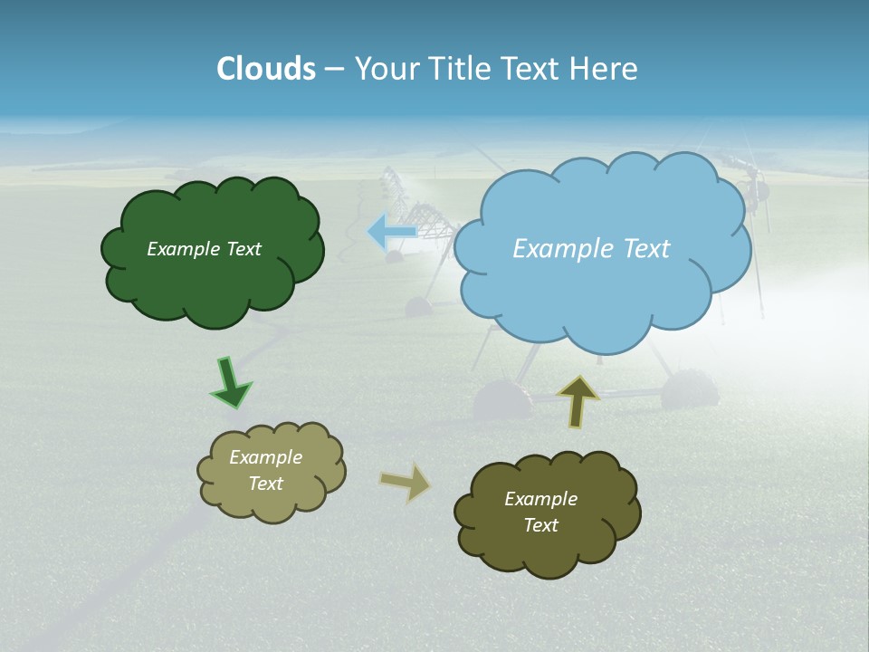Center Pivot Grain Environment PowerPoint Template