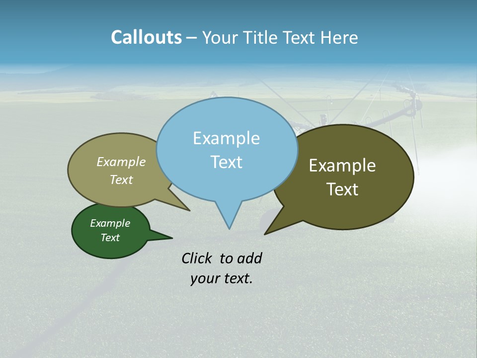 Center Pivot Grain Environment PowerPoint Template