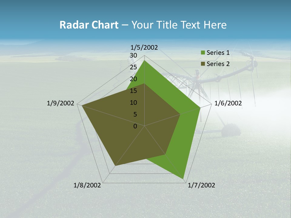 Center Pivot Grain Environment PowerPoint Template