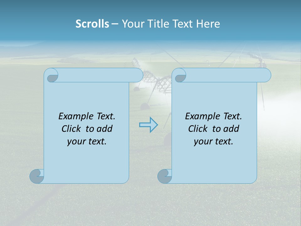 Center Pivot Grain Environment PowerPoint Template