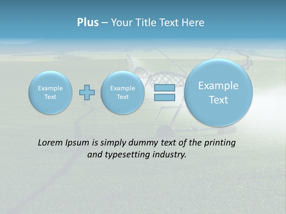 Center Pivot Grain Environment PowerPoint Template