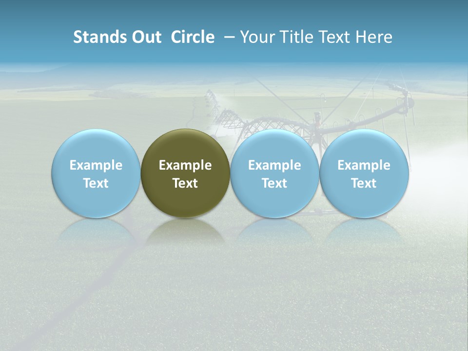 Center Pivot Grain Environment PowerPoint Template