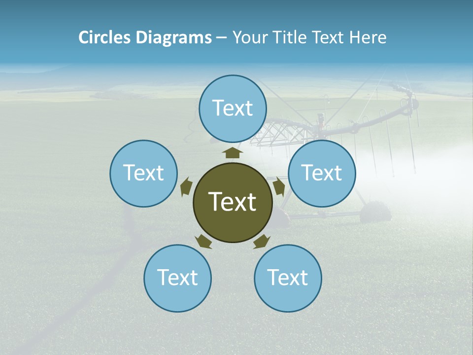 Center Pivot Grain Environment PowerPoint Template