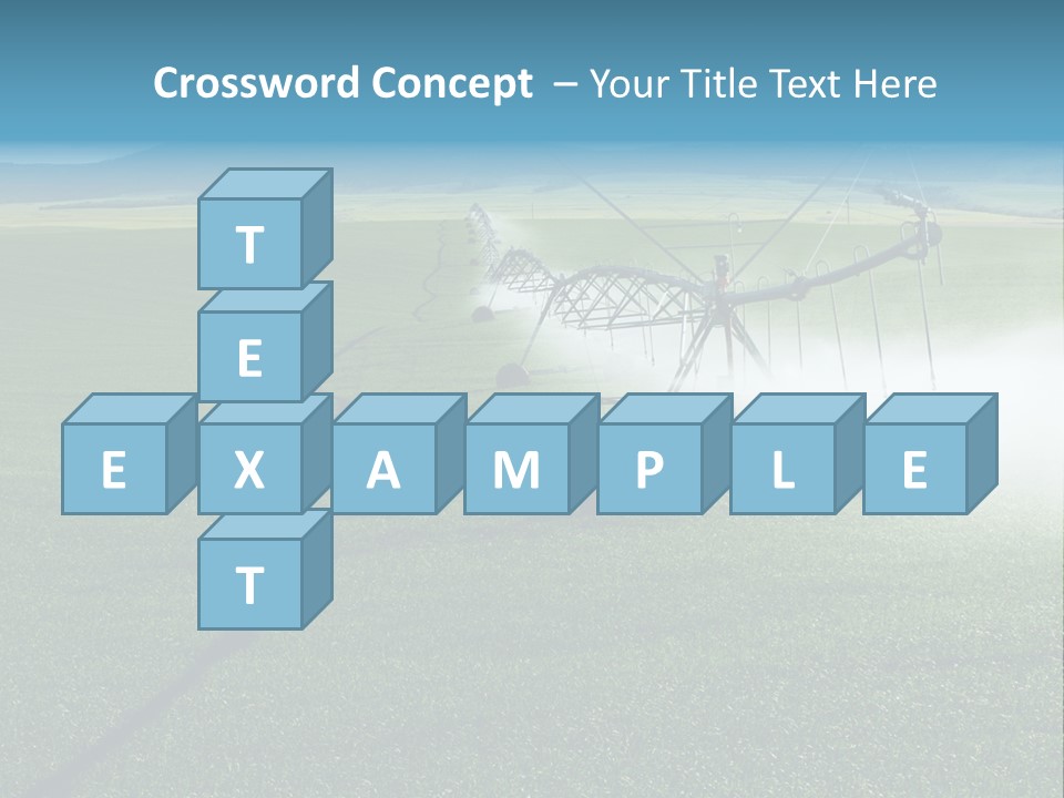 Center Pivot Grain Environment PowerPoint Template