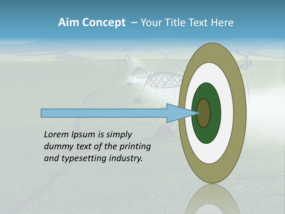 Center Pivot Grain Environment PowerPoint Template