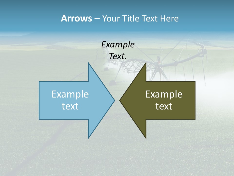 Center Pivot Grain Environment PowerPoint Template