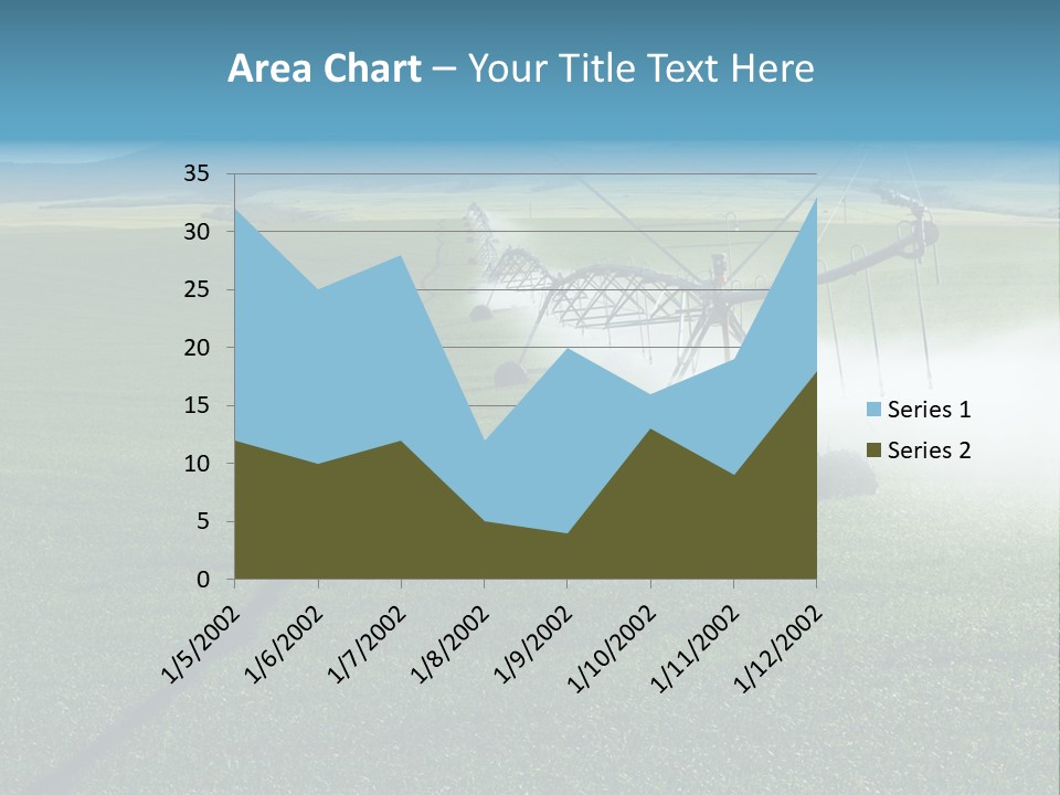 Center Pivot Grain Environment PowerPoint Template