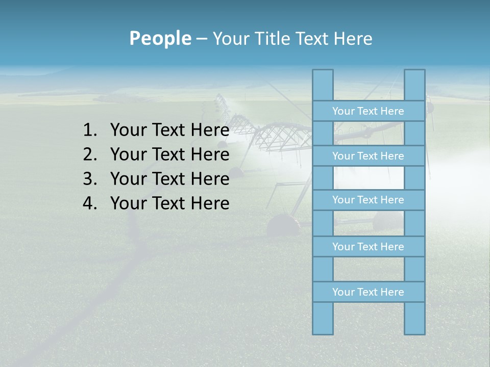 Center Pivot Grain Environment PowerPoint Template