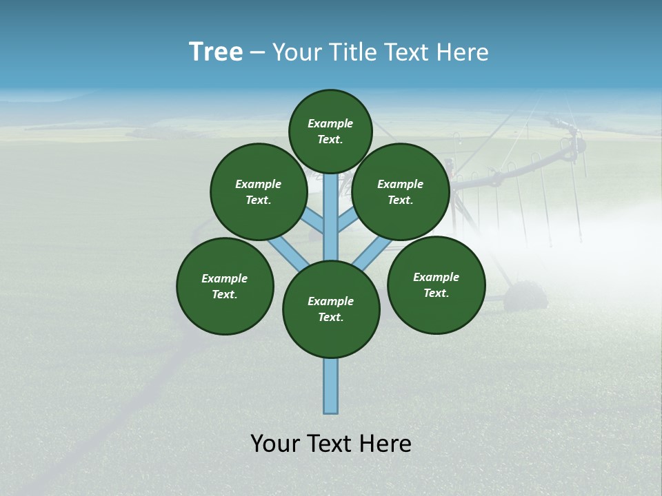 Center Pivot Grain Environment PowerPoint Template