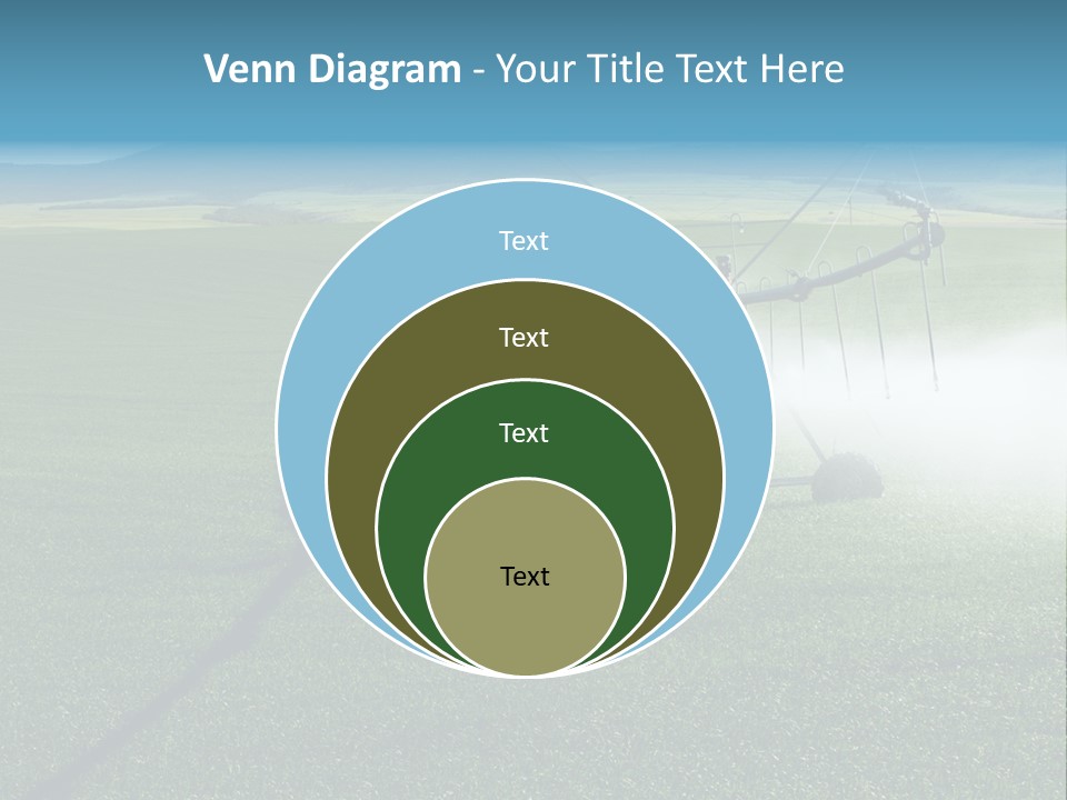 Center Pivot Grain Environment PowerPoint Template