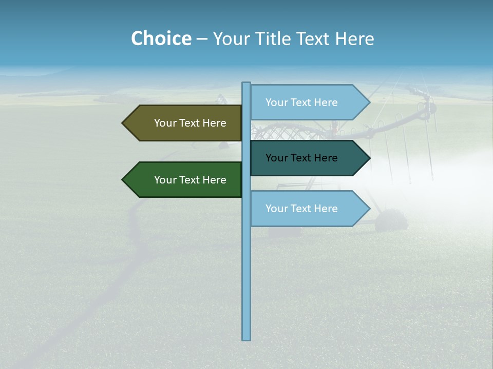 Center Pivot Grain Environment PowerPoint Template