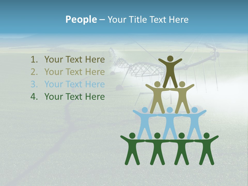 Center Pivot Grain Environment PowerPoint Template