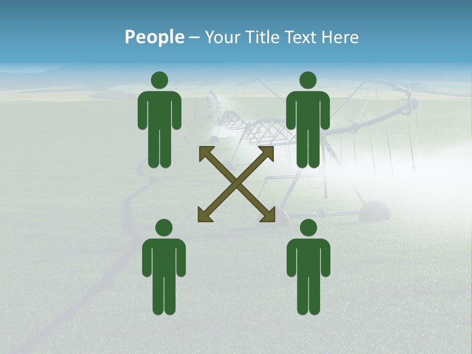 Center Pivot Grain Environment PowerPoint Template