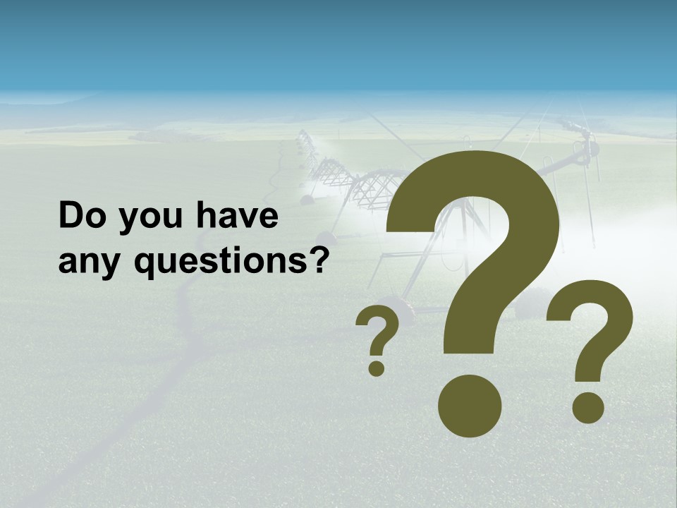 Center Pivot Grain Environment PowerPoint Template