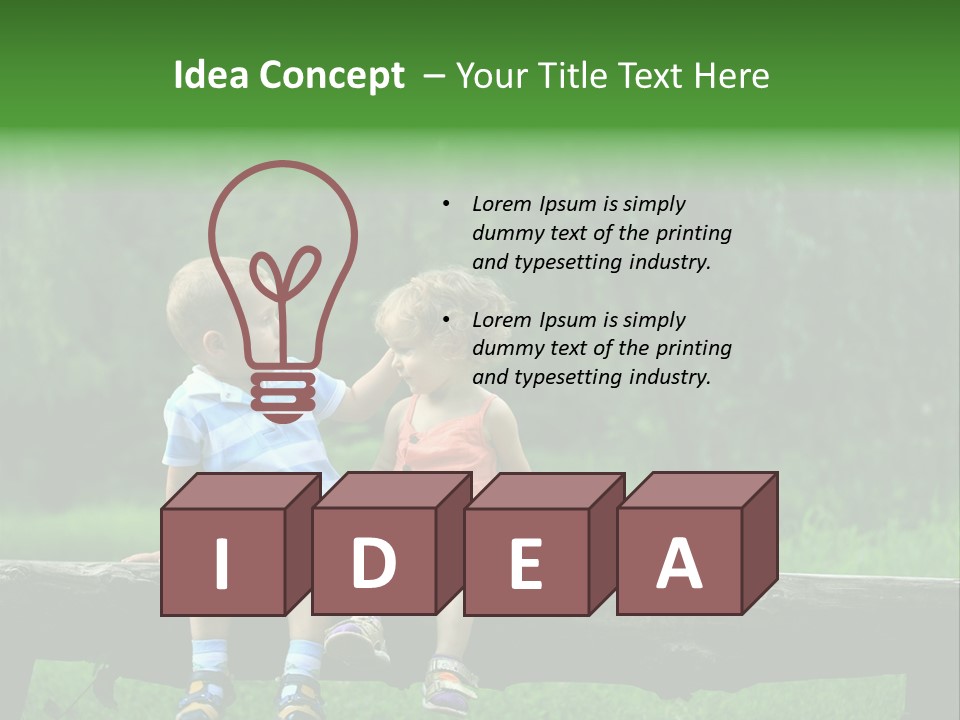 Happy Date Kid PowerPoint Template