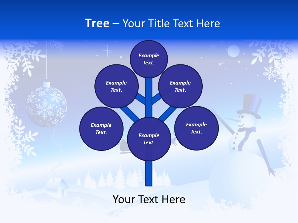 Tree Vector Star PowerPoint Template