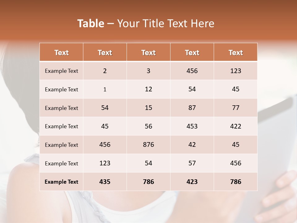 Humor Corporate Table PowerPoint Template