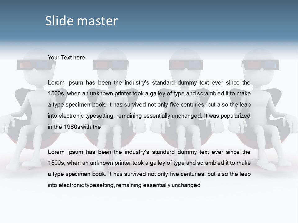 Watch Three Dimension Man PowerPoint Template