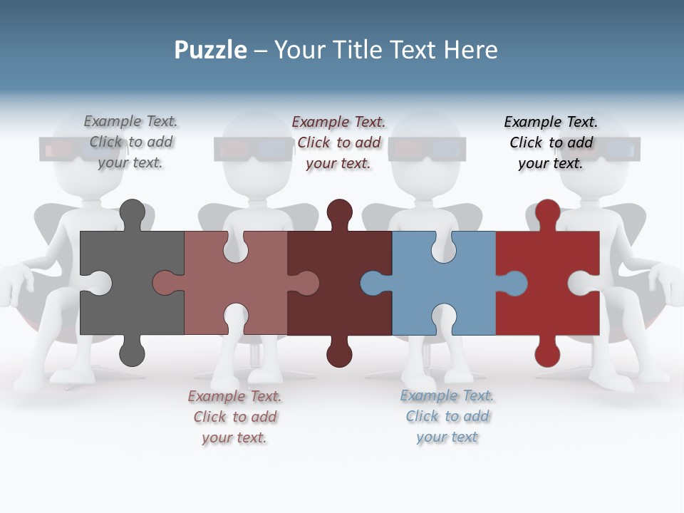 Watch Three Dimension Man PowerPoint Template