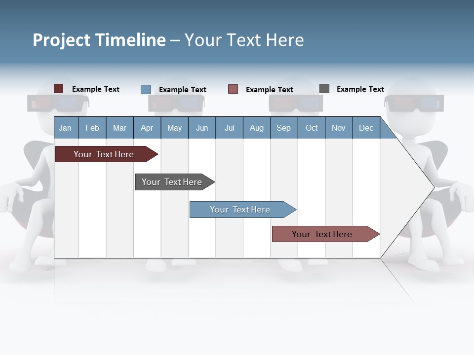 Watch Three Dimension Man PowerPoint Template