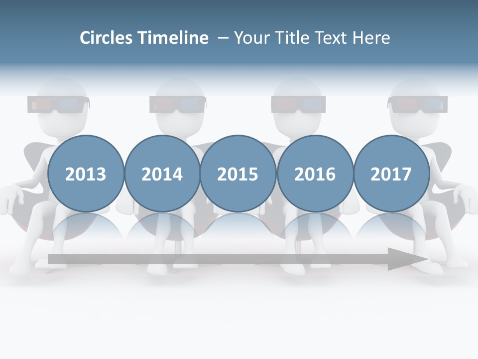 Watch Three Dimension Man PowerPoint Template