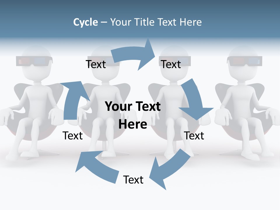 Watch Three Dimension Man PowerPoint Template