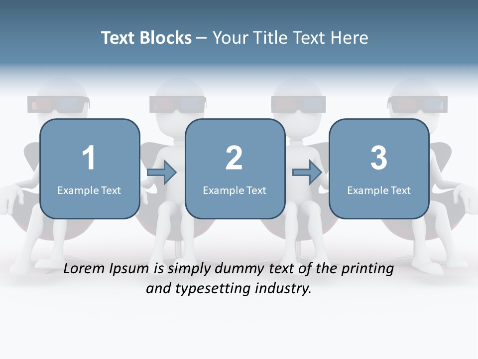 Watch Three Dimension Man PowerPoint Template