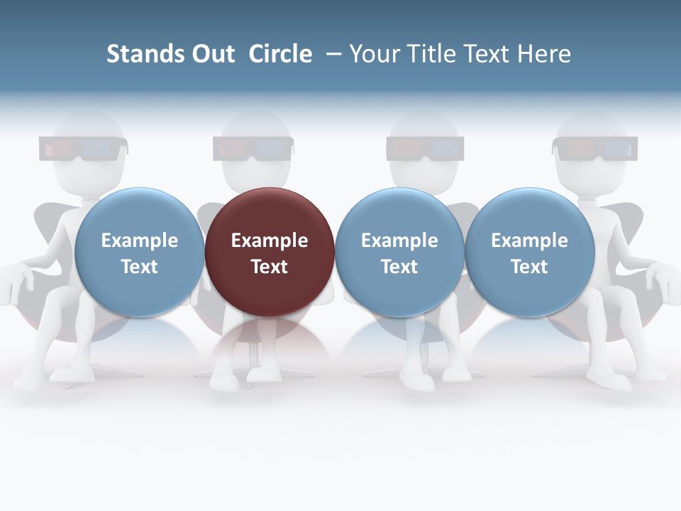 Watch Three Dimension Man PowerPoint Template