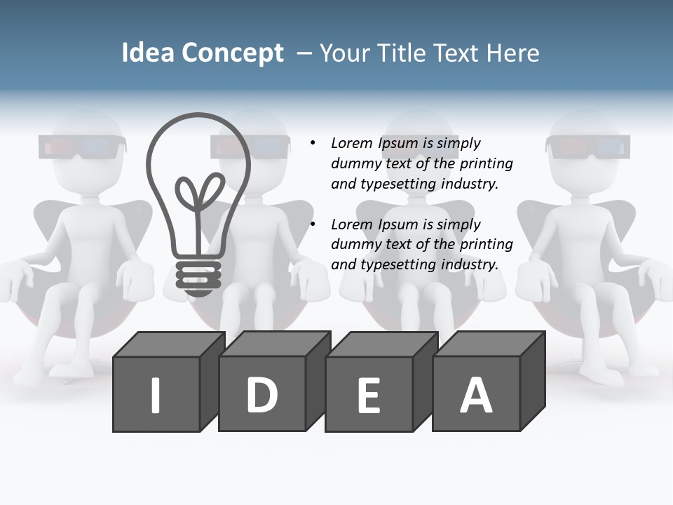 Watch Three Dimension Man PowerPoint Template