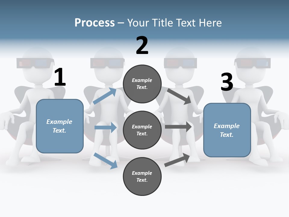 Watch Three Dimension Man PowerPoint Template