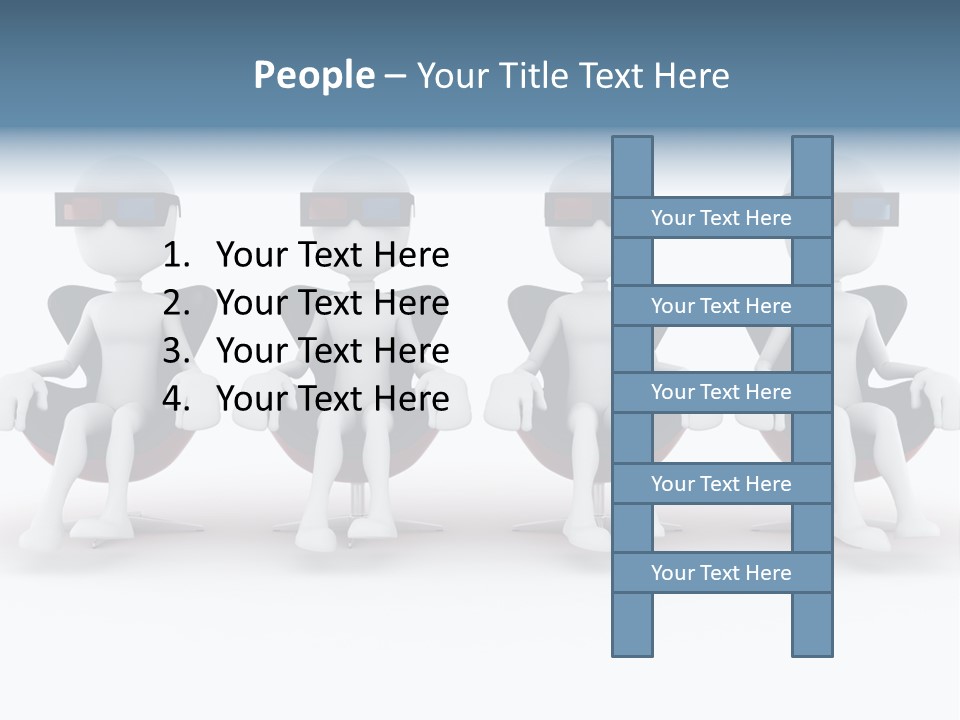 Watch Three Dimension Man PowerPoint Template