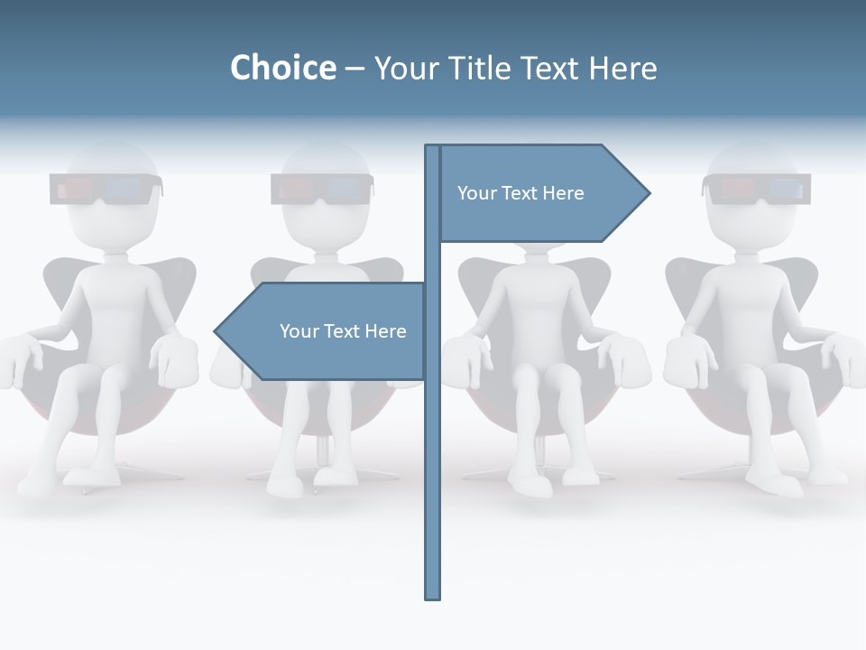 Watch Three Dimension Man PowerPoint Template