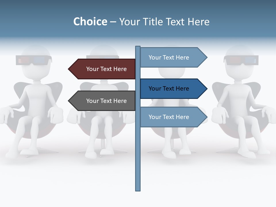 Watch Three Dimension Man PowerPoint Template