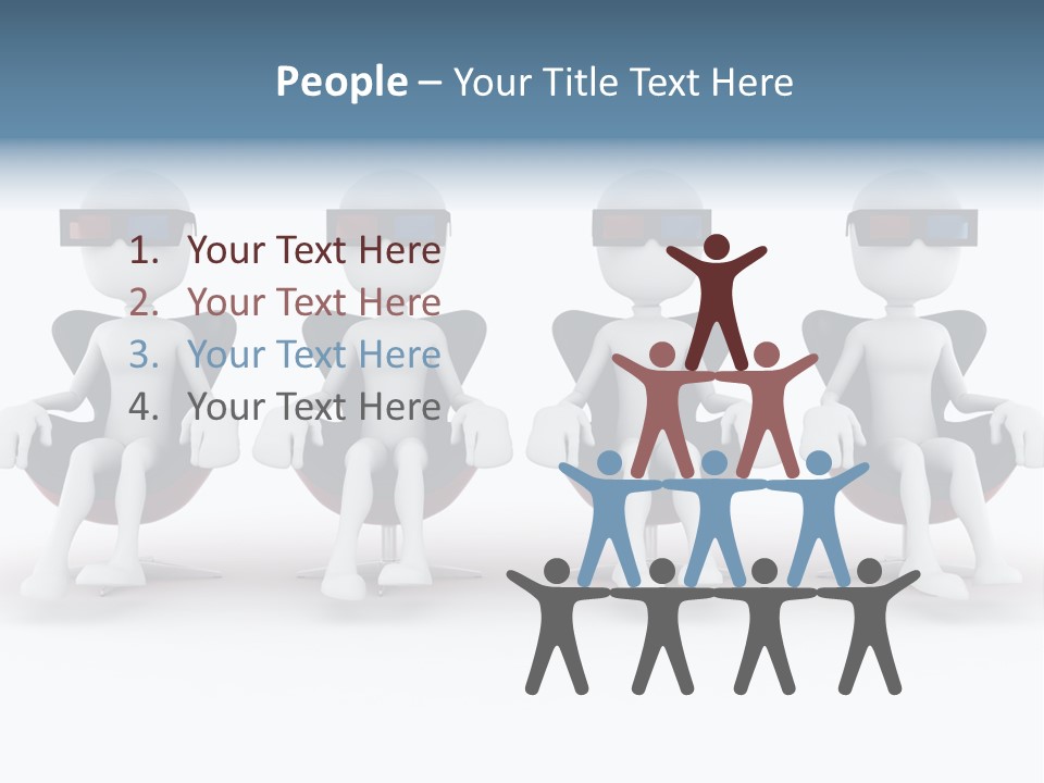 Watch Three Dimension Man PowerPoint Template