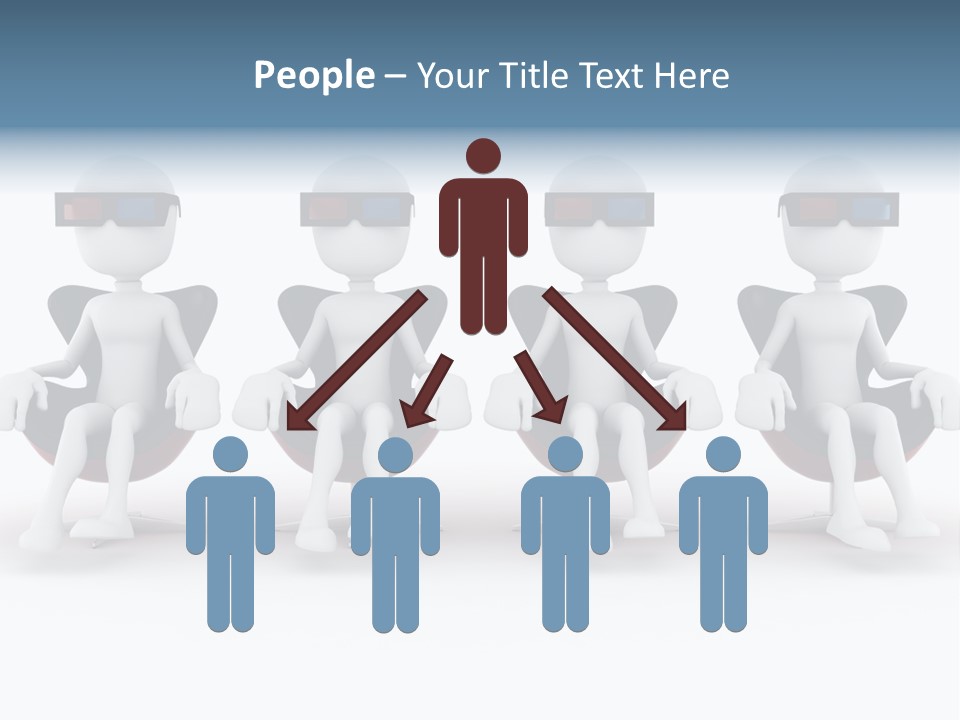 Watch Three Dimension Man PowerPoint Template