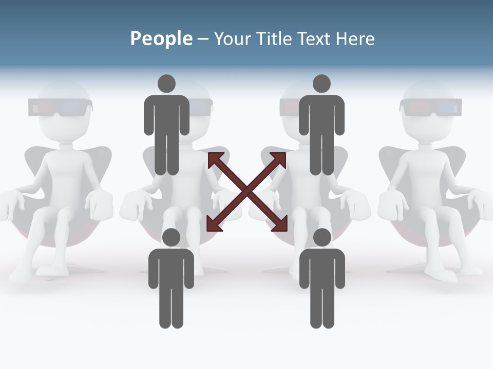 Watch Three Dimension Man PowerPoint Template