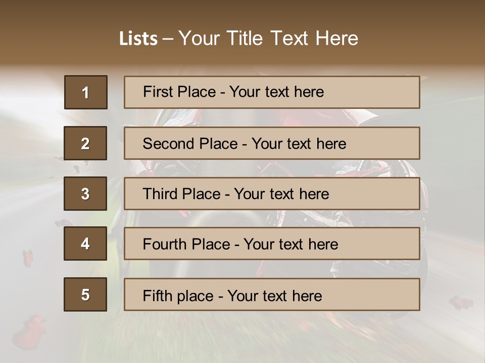 Car Crash PowerPoint Template
