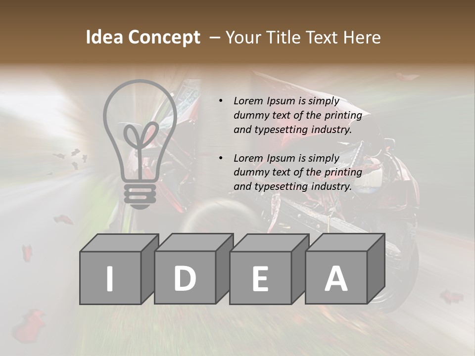 Car Crash PowerPoint Template